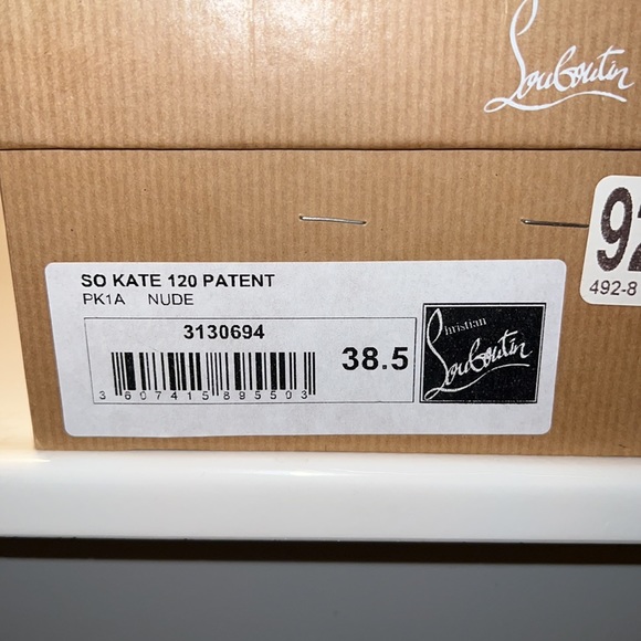 Christian Louboutin Nude Patent Leather So Kate 38.5 - Picture 9 of 10